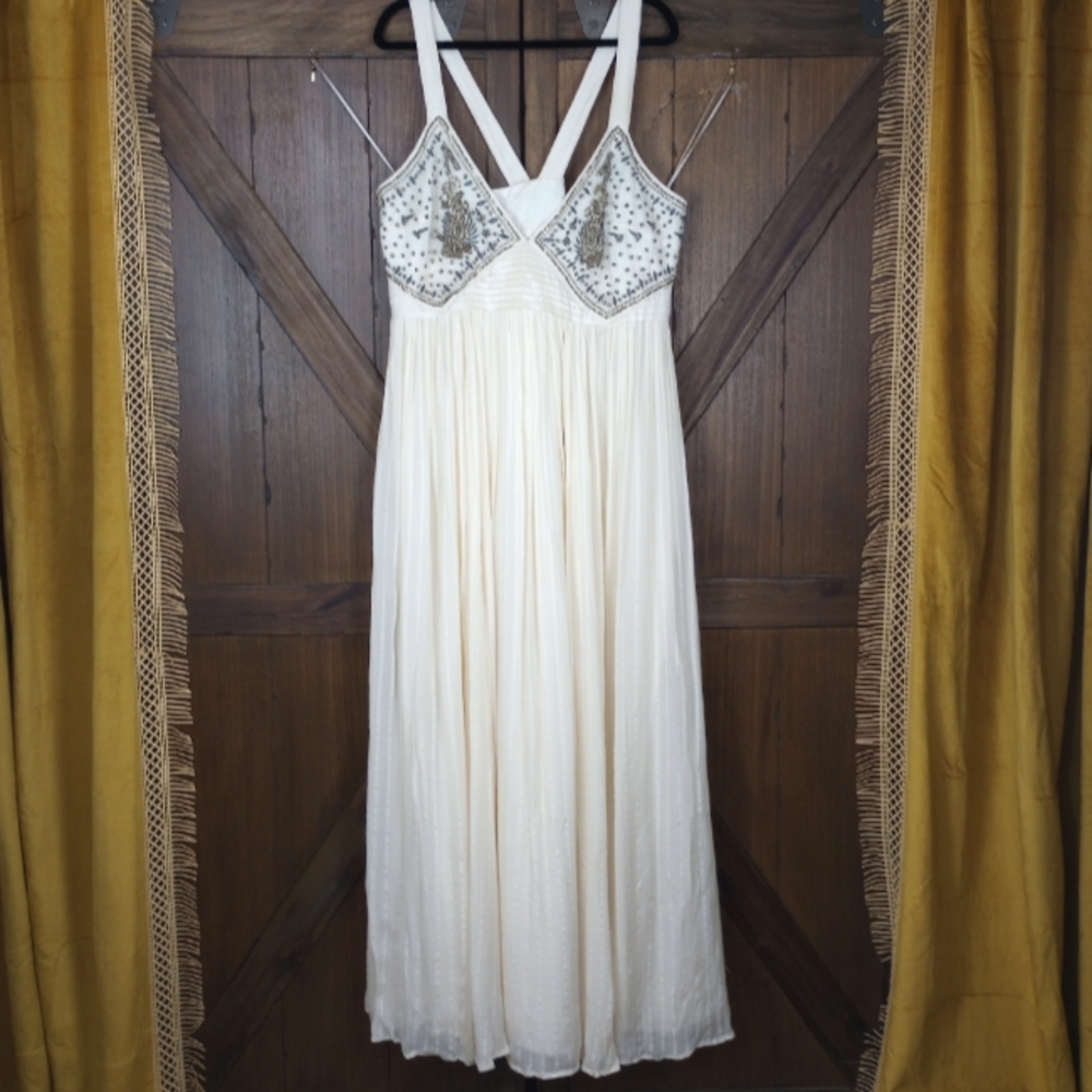 Anthropologie Ranna Gill beaded dress 3x - AS IS